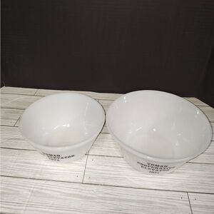 TOMAH CO-OP ELEVATOR TOMAH Wisconsin 1971 & 1972 Milkglass Advertising Bowls